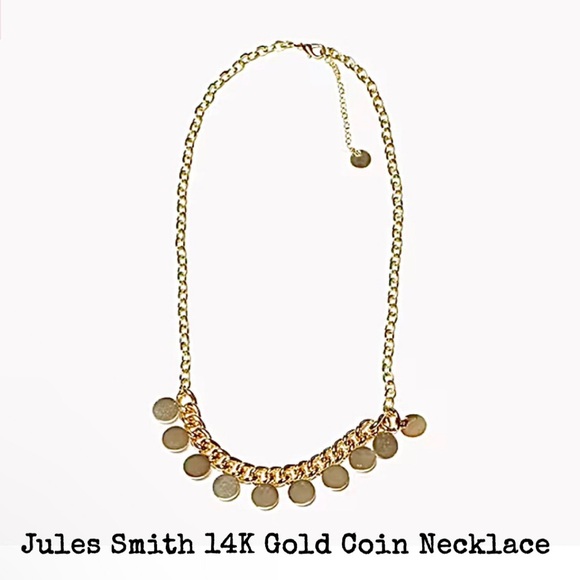 Jules Smith Coin Necklace 14K Gold New - Picture 2 of 5